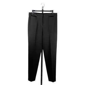 Talbots Dress Pants Signature Black Stretch Straight Leg Lined Trousers Size 6